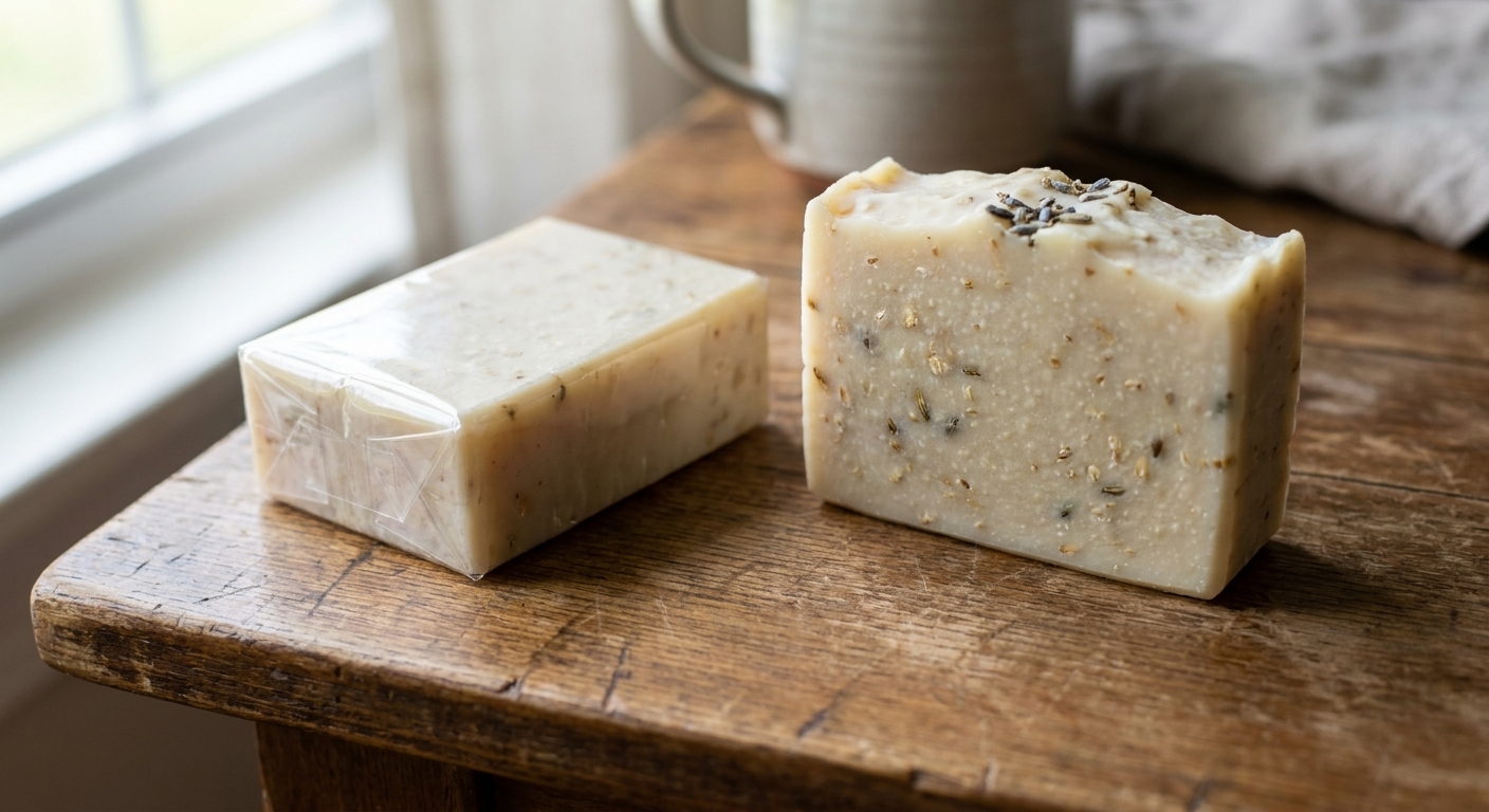 Shrink Wrapping Handmade Soap with Biolefin and a Heat Gun