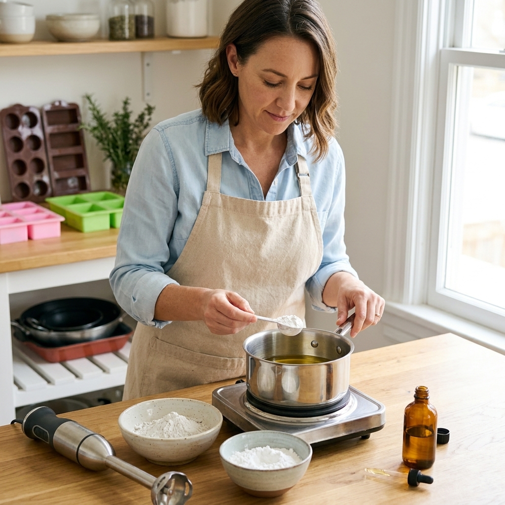 Kaolin Clay and Arrowroot Powder as Soap Scent Anchors