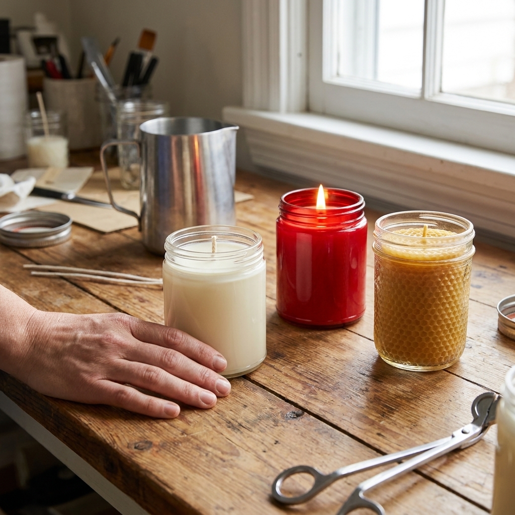 Soy Wax vs. Paraffin vs. Beeswax